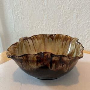 Elegant Brown Glass Bowl